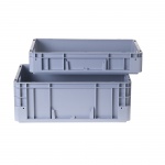 Kunststoffbox, stapelbar, Außenmaß 600 x 400 x 420 mm, 80 Liter, 